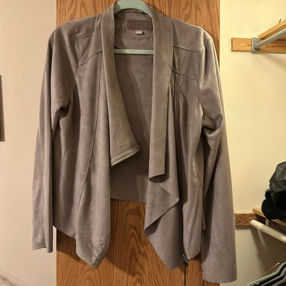 NWT BLANKNYC Drape Front Suede Jacket - Picture 1 of 5